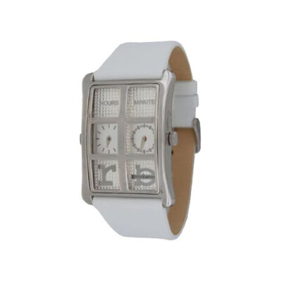 ROCCOBAROCCO HOUR MINUTE HM-2.2.3 White Leather RB Lady Women's Watch