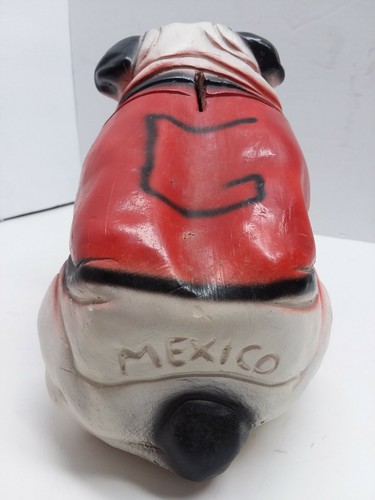 Vintage Georgia bulldog bank made of chalkware a d handpainted - Picture 4 of 9