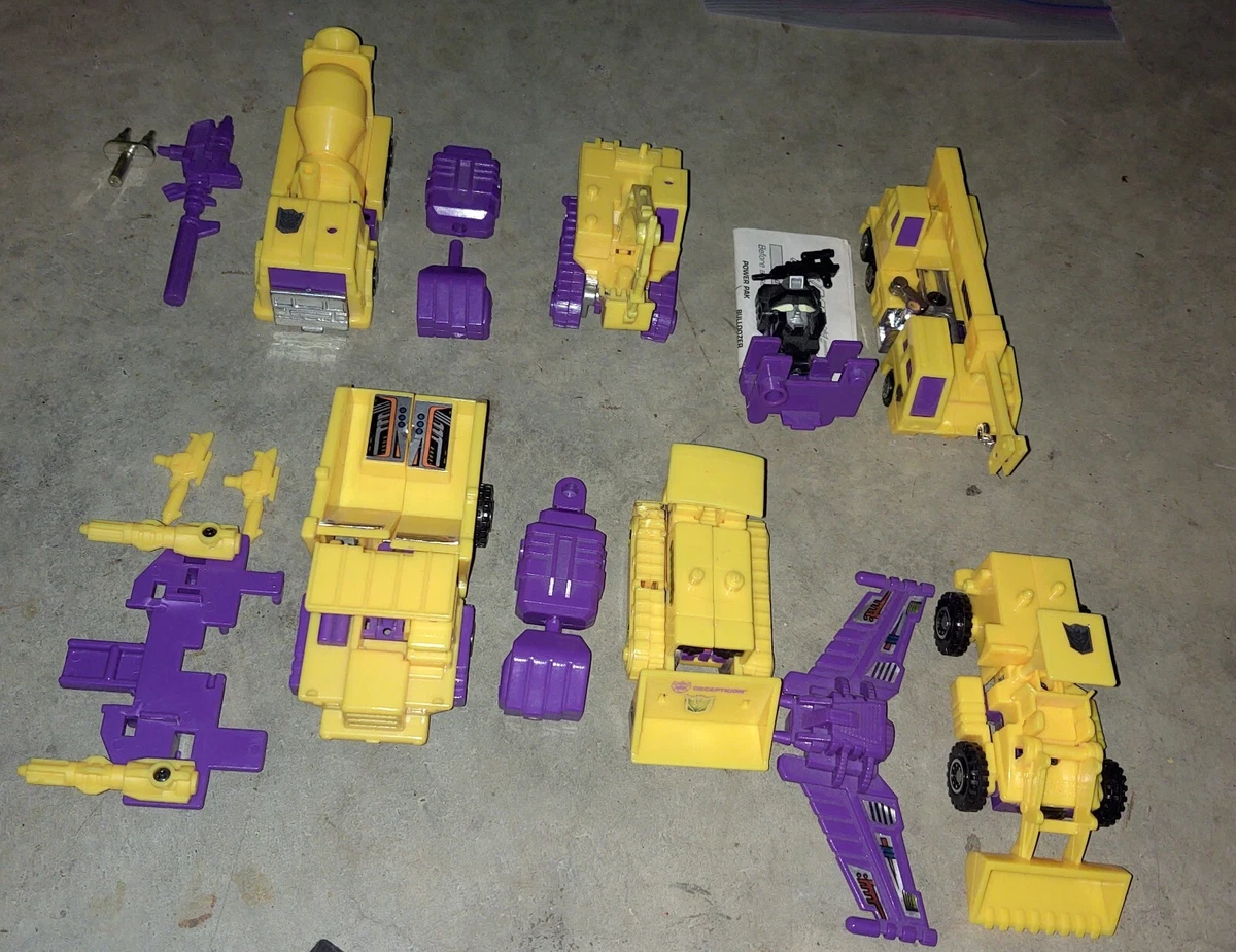 transformers G2 Devastator generations two 1992 yellow Combiner