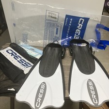 Cressi Palau SAF, White/Black, M/L 41/44, 7/10, 8.5/11 NIP FINS SCUBA