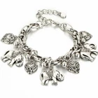 Elegant 925 Sterling Silver Unique New Women Fashion Charms Elephant 8" Bracelet