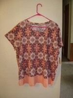 St John's Bay Women's Casual Ss T-shirt Peach 3x St John's Bay Women's Casual Ss T-shirt Peach 3x