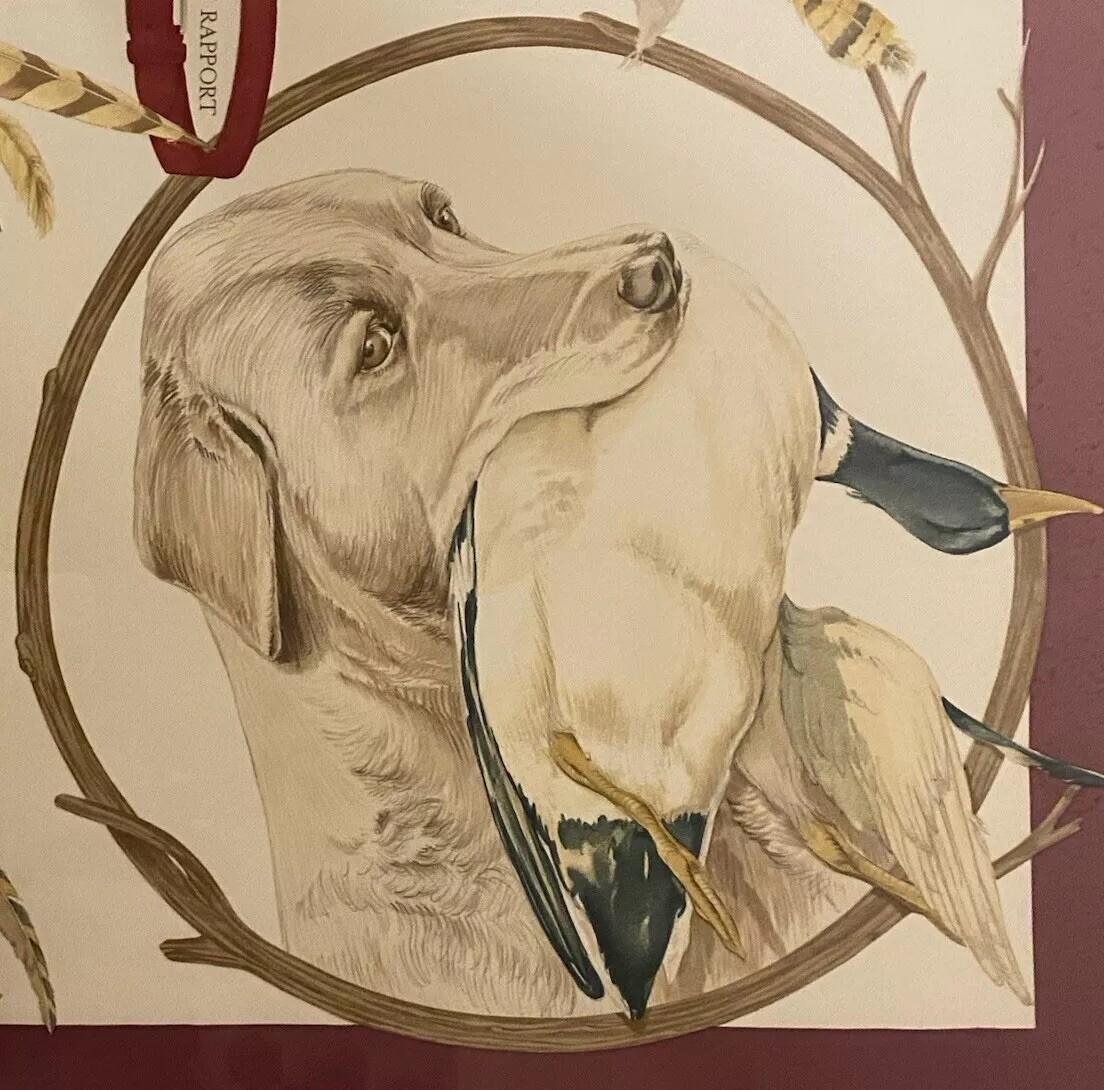 P919 エルメス CHIENS AU RAPPORT 犬 スカーフ レディース P919 エルメス CHIENS AU RAPPORT 犬 スカーフ レディース Vintage