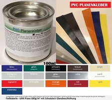 PVC Planen Kleber 100ml + Flicken Reparatur Set Anhängerplane Abdeckplane