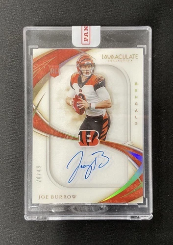2020 Immaculate Rookie Shadowbox Signatures #SS1 Joe Burrow Auto 20/49
