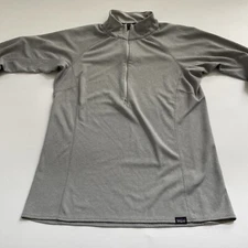 Patagonia Capilene Base Layer Midweight Shirt Bicycling Womens Medium Gray