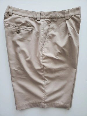 Adidas Sz 38 x 9'' Performance Golf BEIGE Outdoor Shorts