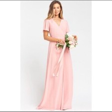 SMYM Noelle Wrap Dress in Rosebud Chiffon NWOT