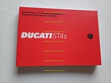 Ducati ST4 S 2002-03 manuale uso libretto originale testo Francese Olandese