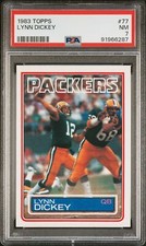 1983 TOPPS 77 LYNN DICKEY PSA 7 LOW POP