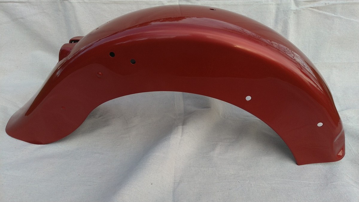 1998 Harley Davidson Fatboy Laser Pearl Red Paint Set Tanks Front