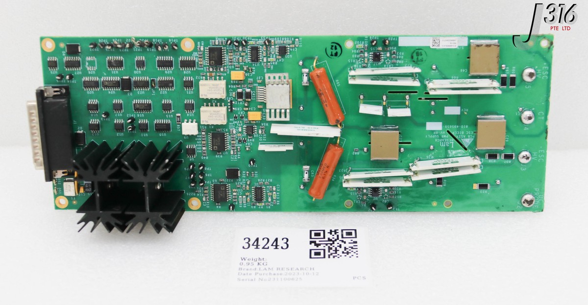 34243 LAM RESEARCH PCB ASSY, PWR SUPPLY, ESC BICEP HV-RP 810