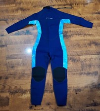 Womens Fullzip Wetsuit Blue Neoprene 2mm Zifumie Size Small NEW