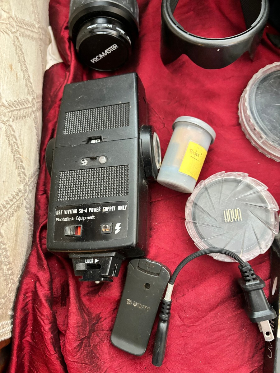 PENTAX ZX -60X CAMERA,LENS TAMRON 280 -200 MM AND ADAPTER,FLASH