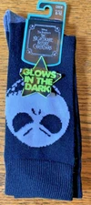 Bioworld NEW The Nightmare Before Christmas Glow In The Dark Crew Socks