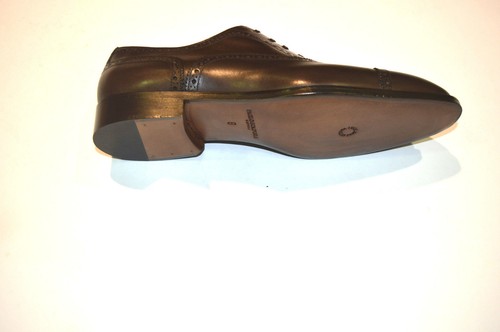 New PAOLO SCAFORA Dress Leather Luxury Shoes Size Eu 44.5 Uk 10.5 Us 11.5 Cod 5 - Picture 4 of 5