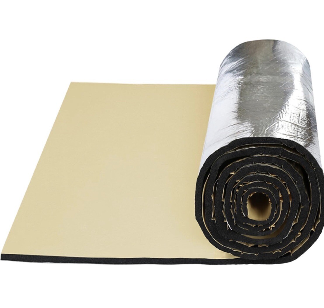 Tapis isolant acoustique et thermique en aluminium de 10mm pour maison et van