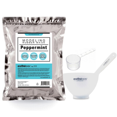 estheSKIN No.111 Peppermint (Cooling) Modeling Mask with 3pcs Mixing Bowl Set