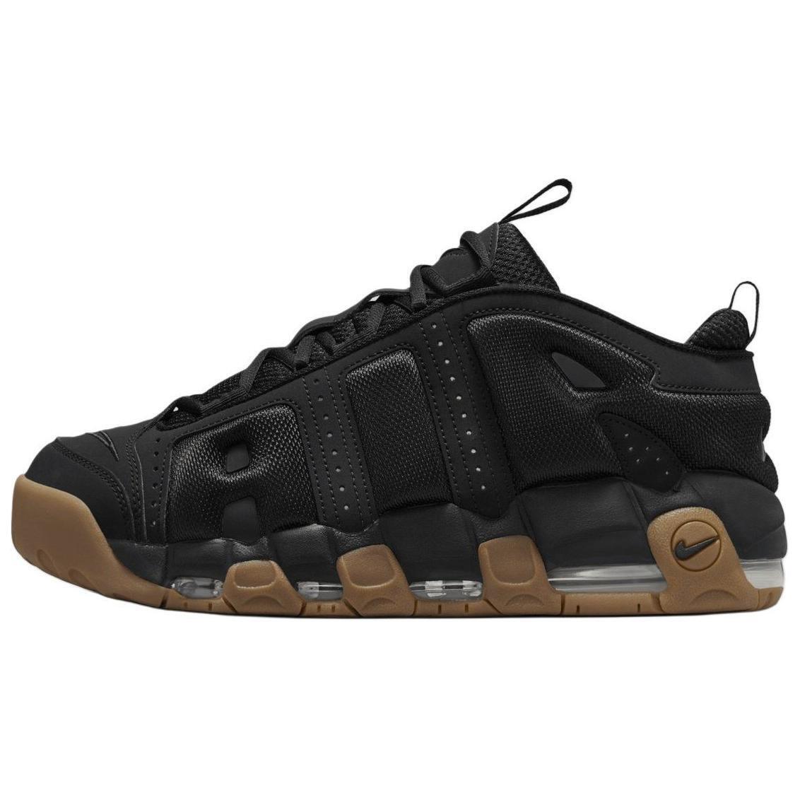 Nike Air More Uptempo Basketball Shoes Unisex Low-Top Black Nike Air More Uptempo Basketball Shoes Unisex Low-Top Black