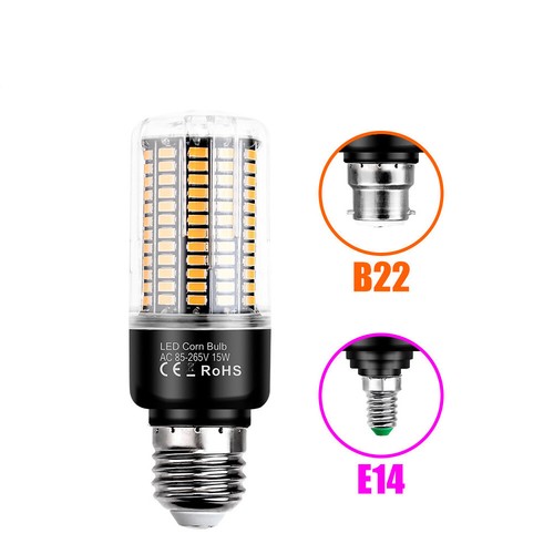 E27 E14 B22 3.5W 5W 7W 9W 12W 15W20W LED Corn Bulb 5736 Spot Light Lamp lighting - Picture 17 of 21