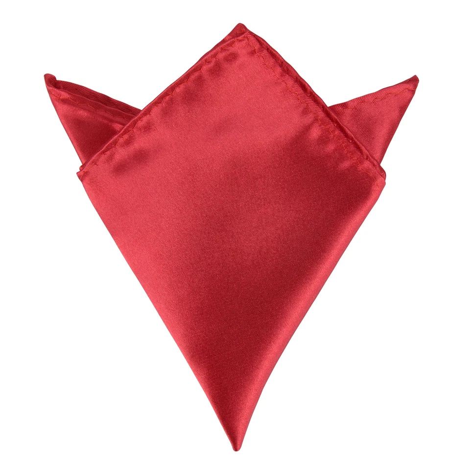 Pacote com 12 lenços de bolso quadrados masculinos de cetim terno formal de casamento - Imagem 3 de 4