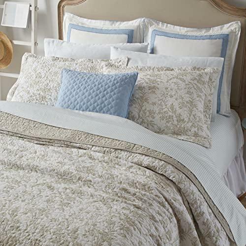 Laura Ashley Home - Amberley Collection - Quilt Set - 100% Cotton 