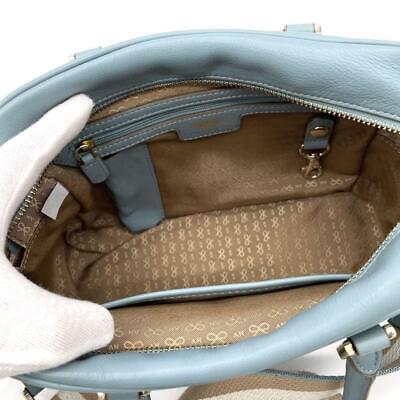 ANYA HINDMARCH Small Carca Hand Shoulder Bag Leather Light ANYA HINDMARCH Small Carca Hand Shoulder Bag Leather Light