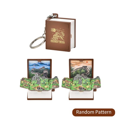 1x Funny 3D Folding Book Keyring Birthday Gift Fold Book Keychain Popup Dinosaur - Picture 26 of 29