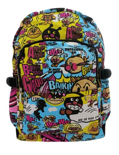 Cartoon Anpanman Anime Japan Canvas Backpack Rucksack School College Travel Bag