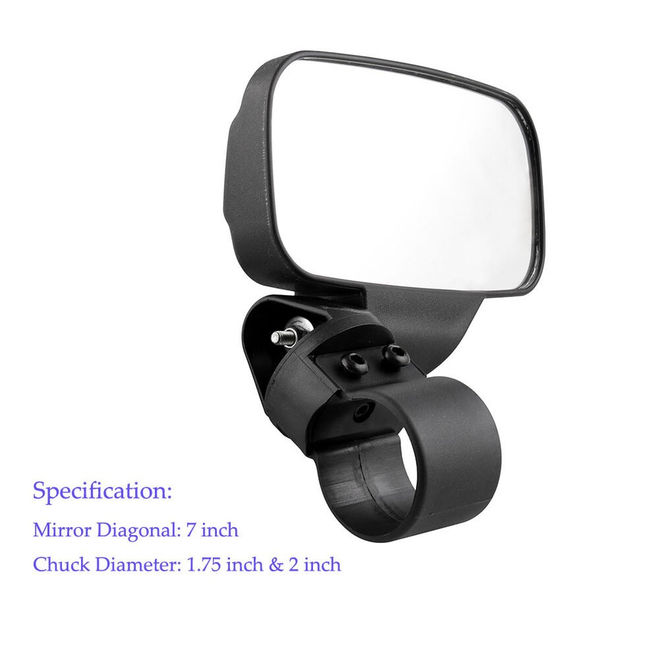 ATV Side View Mirror, UTV Side View Mirror, 2X UTV Looking-Glass - Foto 3