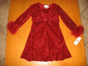 robe rouge 4 ans