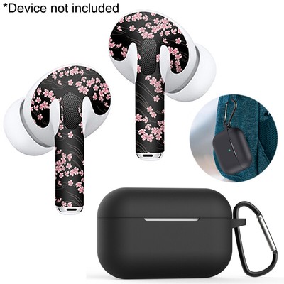 Download Apple Airpod Pro Black Pink Cherry Blossom Skin Wrap Vinyl ...