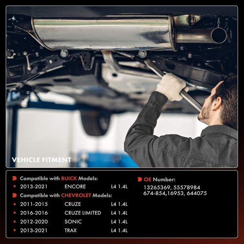 Front Catalytic Converter for Chevy Cruze 2011-2015 Sonic Trax Buick Encore 1.4L - Foto 2 di 12