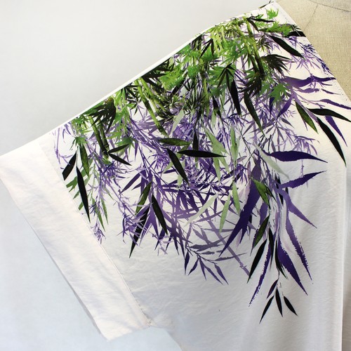 Citron Plus Clothing Japanese Art Lavender Bamboo Blouse Tops Kimono 1X - Picture 3 of 7