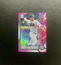 2022 Bowman Chrome Prospect ALEXANDER VARGAS Fuchsia Lava Refractor /199 YANKEES