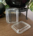 Two Vintage Pyrex Replacement Lids 501-C Refrigerator Dish - LID ONLY 2