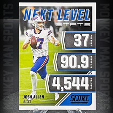 2021 Score - Josh Allen - NEXT LEVEL STATS #NL15 BILLS MINT