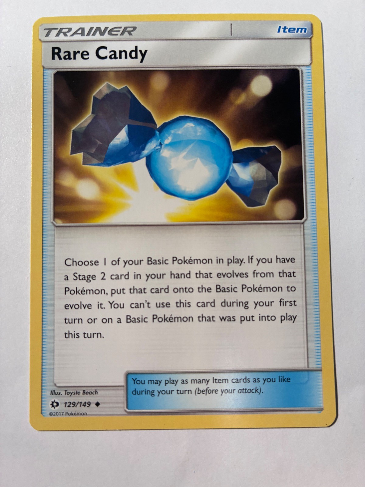 Rare Candy #129/149 SM Base Set Uncommon Pokemon NM