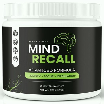 Mind Recall Powder   Advanced Brain Supplement for Memory & Focus (30 Servs.)