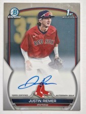 2023 Bowman Draft Chrome Justin Riemer Auto #CDA-JRI Red Sox 1st Bowman