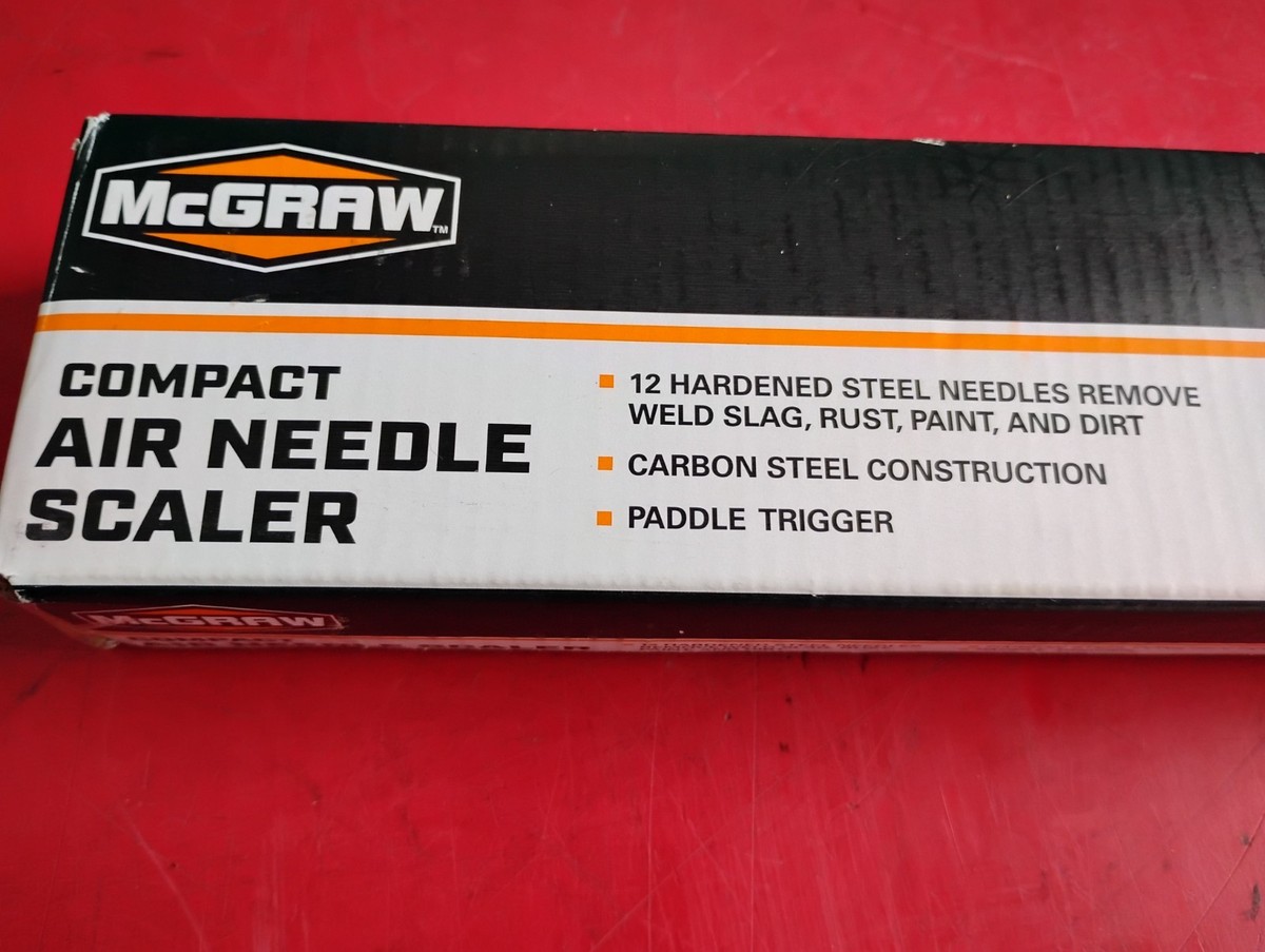 Agu☺︎ McGraw Compact Air Needle Scaler Pneumatic 12 Needles #58646 New