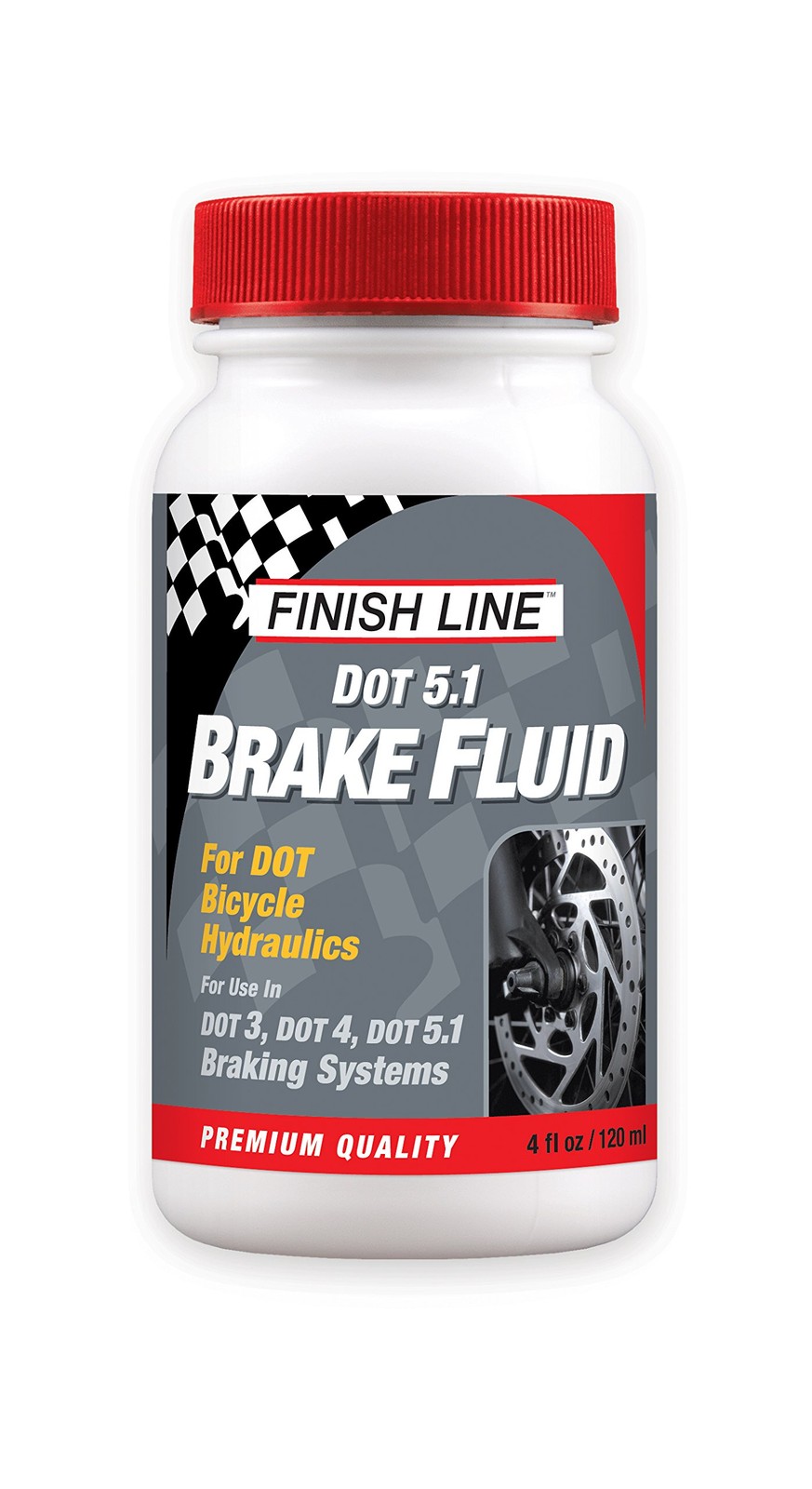 Finish Line High Performance DOT 5.1 Brake Fluid 4-Ounce