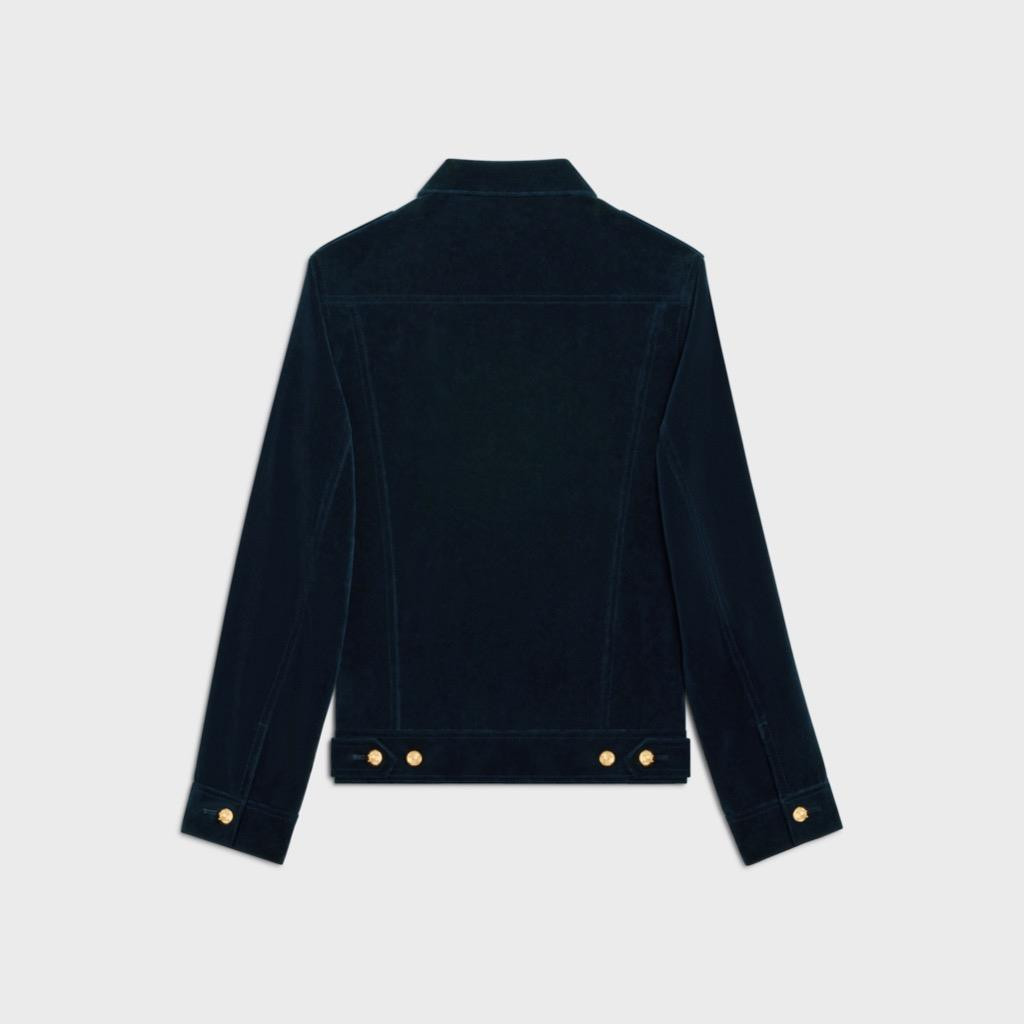 CELINE★素敵!Navy Velvet Military Jacket NWT CELINE Navy Velvet Military Jacket Size S | eBay