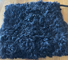 Antique Curly Lambs Wool Muff Hand Warmer