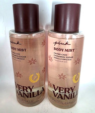 VICTORIA'S SECRET PINK VERY VANILLA BODY MIST 8.4 FL OZ EACH 2 