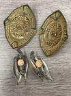 Sadie Green's Earrings Lot Of 2 Pairs w. Faux Stones Gold Silver Tone 1.75" 1.5" — photo 4