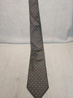 BOSS HUGO BOSS Gray Pin Dot Silk Tie Made In Italy W: 3" EX COND