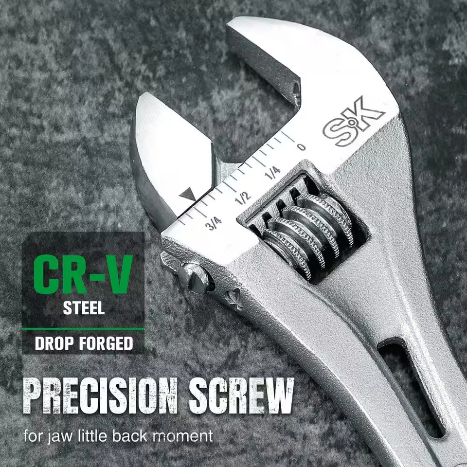 SK01215 6 In. Adjustable Wrench (1 Piece) - Image 3 of 4