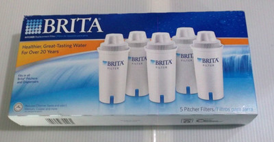 Brita Pitcher Replacement Filters 5 Pack For Pitchers & Dispensers - New Sealed