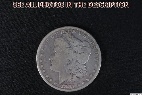NobleSpirit Desirable 1881 Morgan Silver Dollar G Good